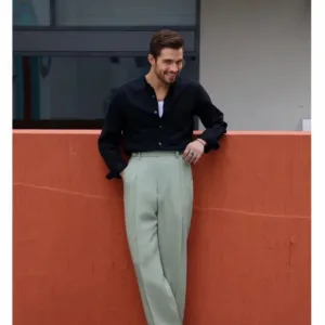 Linen Blend Vintage Pants
